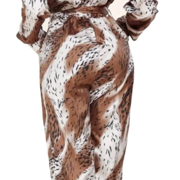 L’Atiste Abstract Cheetah Animal Print Jumpsuit, Size XL - Picture 8 of 11